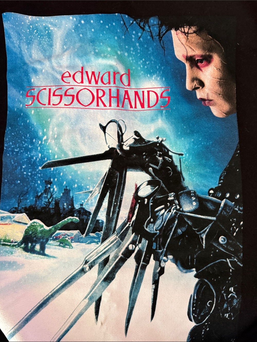Edward Scissorhands Graphic Crewneck Sweater - Black